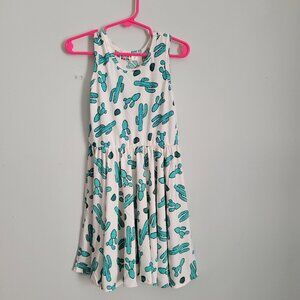 Dot Dot Smile Dress Girl's 3/4 Toddler Green Cactus Twirl Tank NWT